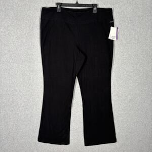 Jocket Pants Womens 2X‎ Black Bootcut Yoga Sweat Legging Stretch Active Lounge